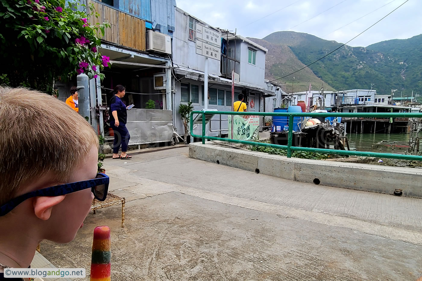 Tai O - Sun Ki Street and Sun Ki Bridge